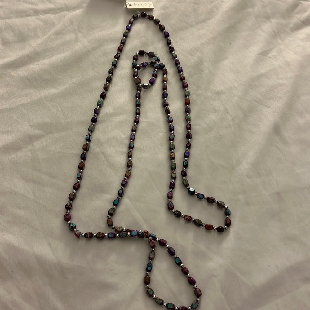 Purple Gemstone Necklace